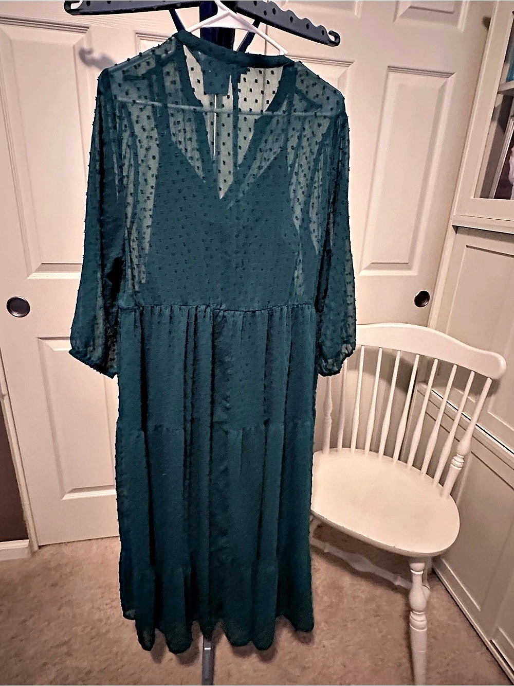 Torrid Polka Dot Maxi Dress Green Size 2